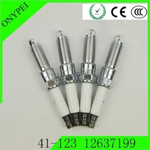 4-6PCS 41-123 12637199 41123 Spark Plug For Buick LaCrosse Regal Cadillac Seville Chevrolet Captiva Sport Equinox Pontiac 41 123