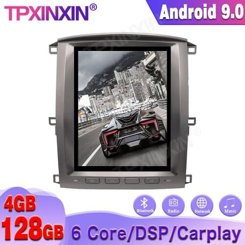 Wireless Carplay For Lexus LX470 2002-2007 4+128GB Tesla Style Screen Car GPS Navigation Multimedia Player Auto Radio Navigation