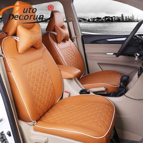 AutoDecorun Custom fit car seat covers for Lotus RCR accessories seat covers PU Leather cushion cover cars seats supports covers
