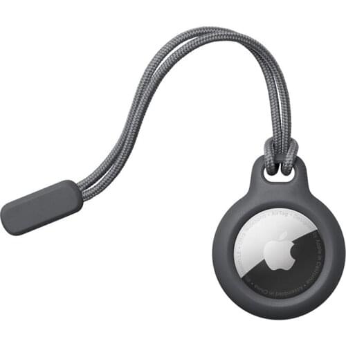 Secure Holder with Strap for Apple Airtag Case Protective Cover Bumper Tracker Accessories Anti-scratch Keychain Air tag case