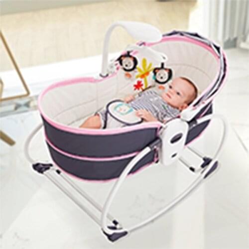 Baby Cradle Rocking Crib Sleeping Smart Electric Newborn Chair Bassinets 1-3 Years Old Cadeira Balanco Kids Beds BK50YY