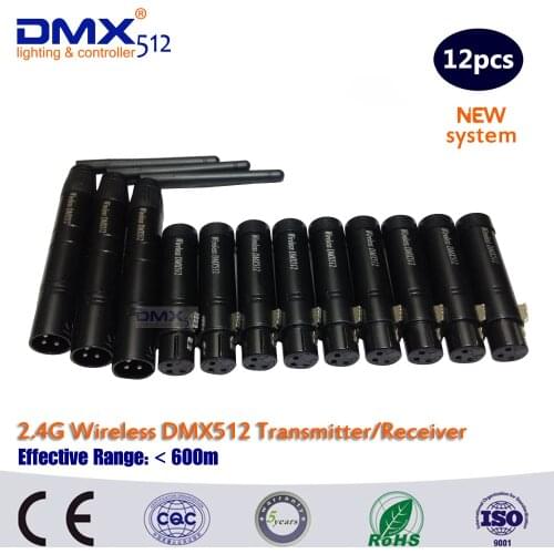 DHL Free Shipping stage lighting controller dmx512 wireless receiver wireless dmx512 controller