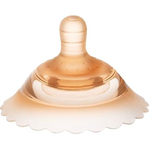 Double Silicone Nursing Difficulties Mothers Breast Feeding Flat Inverted Protective Nipple Shield Easy Clean Portable Reusable