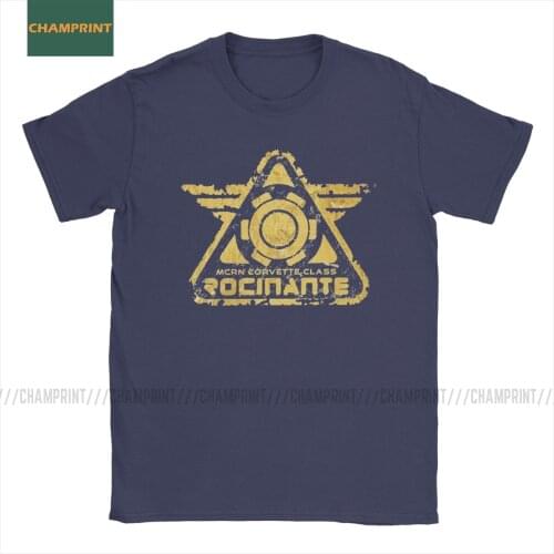 Mcrn Rocinanti The Expanse T Shirt for Men Pure Cotton T-Shirts Sci-fi Tv Series Science Fiction Tees Short Sleeve Tops