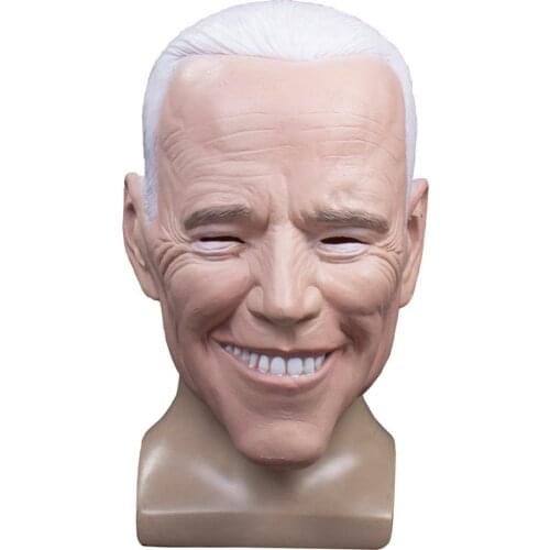Halloween Horror Funny Latex Full Headdress Mask Toy Old Man Head Horror Mask For Costume Party Toys For Kids Adult Cosplay