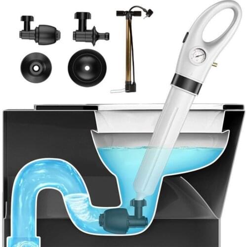 Toilet High Air Pressure Inflator Plunger Pipe Vacuum Dredger Sink Clog Remover Drain Blaster Cleaner Bathroom Sink Floor Drain