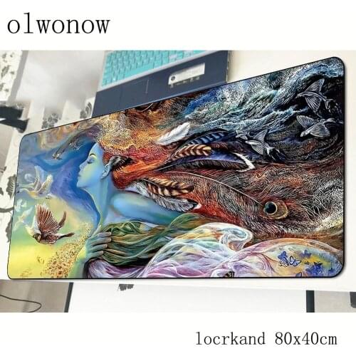 Art mousepad 800x400x3mm 3d gaming mouse pad gamer mat gel game computer desk padmouse keyboard large play mats
