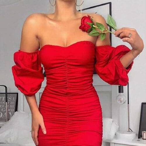 BaoZhuo Summer Womens Dress 2021 Party Luxury Elegant Satin Pleated Off Shoulder Sexy Solid Mini Dress Corset Vintage Sets