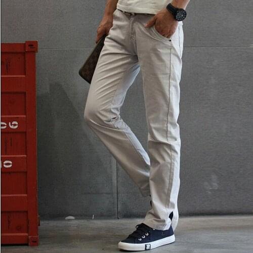 Mens Casual Sports Stretch Slim Fit Straight Skinny Solid Track Pants Sweatpants Solid Colors Are Versatile 2020 Hot