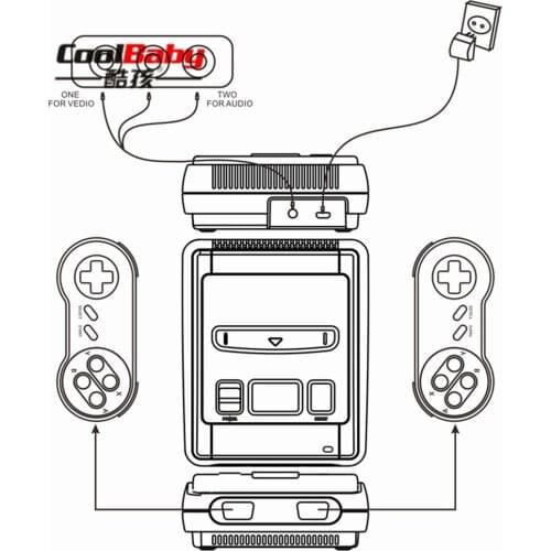2018 New Retro Classic Handheld Game Player Video Game Console Mini Family TV Video Built-in 400 Games with Dual Gamepad