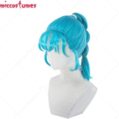 Bulma Braid Ponytail Cosplay Wig