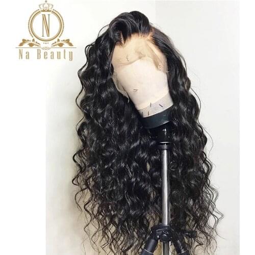 13x4 Lace Front Human Hair Wigs Brazilian Remy Hair Wigs Water Wave Human Hair Lace Front Wigs Pre Plucked With Baby Hair Women