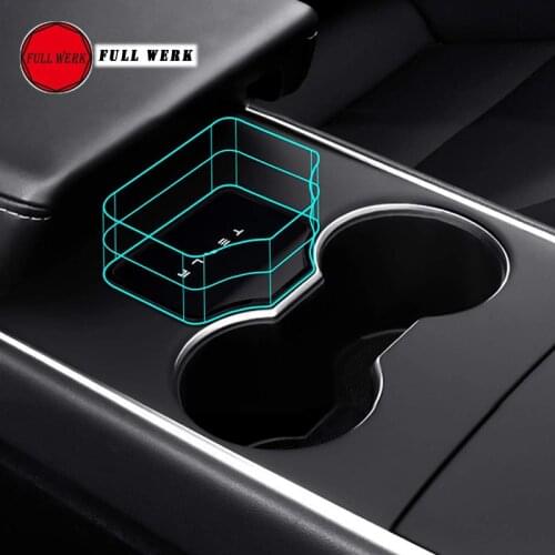 1pc Black Resin Car Key Activation Card Stopper Trim Frame Sticker for Tesla Model 3 Accessories
