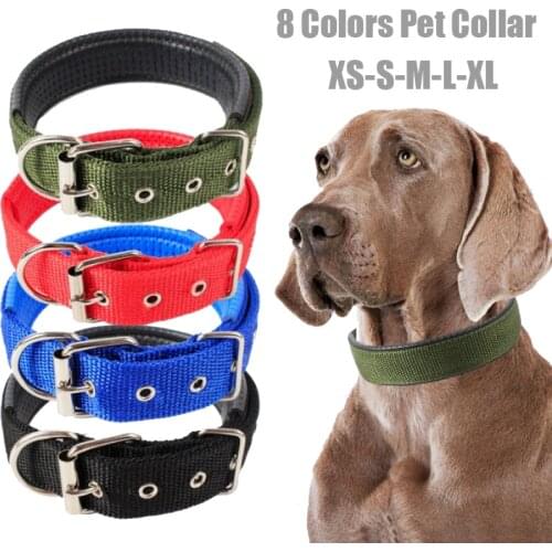 Adjustable Nylon Pet Neck Strap Dog Collars Safety Small And Big Dogs Neck Ring for Teddy Pitbull Bulldog Beagle Pet Products
