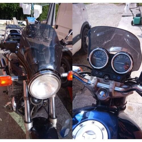 Windscreen For Suzuki GSX400 Impulse GSX1400 Inazuma GSX1200 GSX750 GSX 750 1400 1200 400 Screen Windshield Glass Smoke Gray