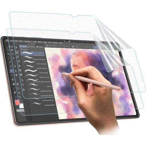 Screen Protector Like Paper for Samsung Galaxy Tab S7 Plus 12.4" 2020,Paper Texture Film Anti-Glare HD Clear PET Films for S7P