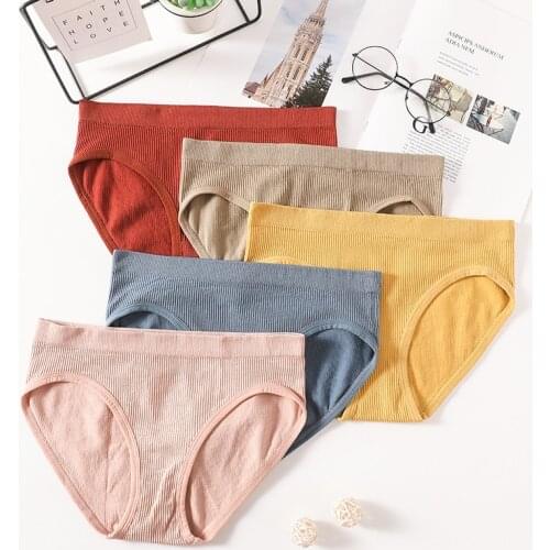 2PCS Women Seamless Panties Underwear Body Shaper Solid Briefs Sexy Female Underpants Lady Comfort Cotton Knickers Lingerie