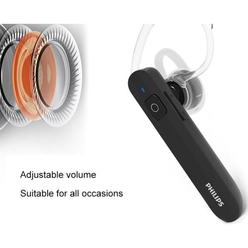 100% Original Philips SHB1603 Ear Hook Wireless Bluetooth Earphone with Bluetooth 4.0 For Samsung xiaomi