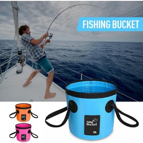 12L 20L Portable Outdoor Travel Foldable Water Bucket Multifunction Folding Bucket For Fishing Camping Hiking accessories #SD