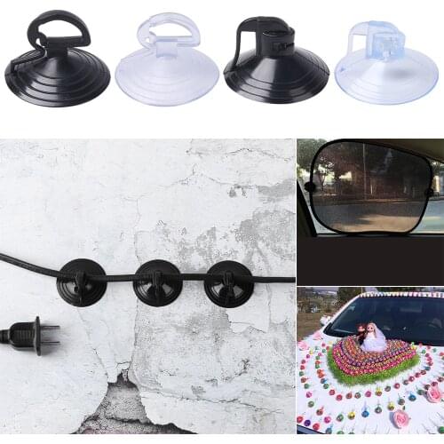 20 Pcs Car Sunshade Fixed Suction Cup Cable Fasten Clips Wall Rack Multi-function Storage Hanger Table Top Holder Balloon Decor
