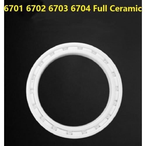 5pcs/10pcs 6701 6702 6703 6704 ZrO2 full Ceramic bearing 12x18x4 15x21x4 17x23x4 20x27x4 mm Zirconia deep groove ball bearing