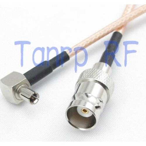 50CM Pigtail coaxial jumper cable RG316 extension cord 20in BNC female jack to TS9 male right angle RF adapter connector