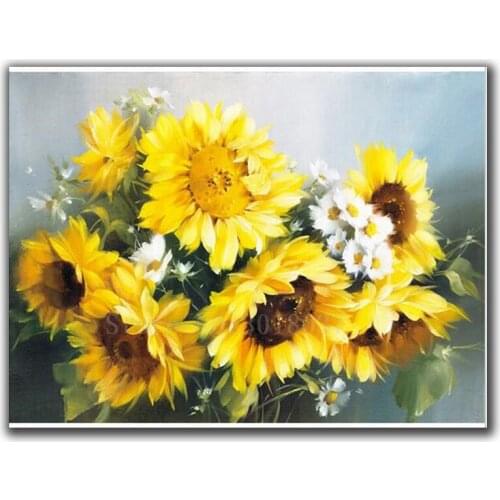 5D Diy Diamond Embroidery Diamond Mosaic Upcoming Sunflowers Full Diamond Painting Cross Stitch Rhinestone Home Decoration Kits
