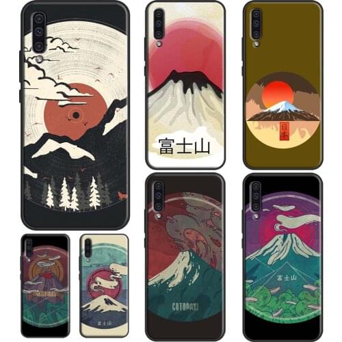 Japanese art Mount Fuji Phone Case For Samsung A12 A32 A42 A52 A72 A10 A20 A30 S A40 A50 A70 A31 A51 A71 A20e A21S