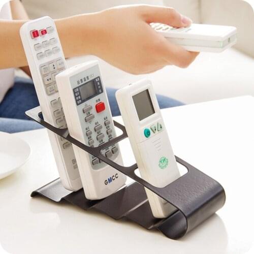 Lron 4 grid TV DVD VCR conditioner Remote Control Holder Home Office Phone Stand Caddy Organiser Storage Case rack wall shelf