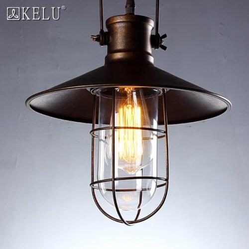 Designer retro Scandinavian American loft corridor balcony bedroom bedside ceiling light
