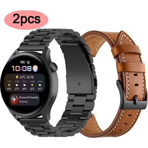 For Huawei Watch 3 46mm Strap 22mm band for Huawei Watch GT2 Pro Honor Magic wristband For Huawei GT 2 46mm Stainless steel Belt