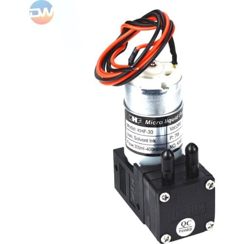 KHF-30 Solvent Ink Pump for Large Format Printer Spare Parts DC 24V 7W 300-400ml/Min for Inkjet Solvent Printer Ink Pump