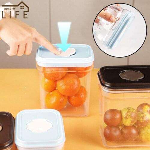 Food Storage Container Transparent Sealed Grains Jars Spices Coffee Cereal Box Storage Tank Snack Dried Fruit Spice Organizer