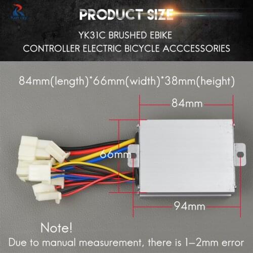 350W 24V/36V Yiyun YK31C DC Motor Brushed Controller Escooters Controller Ebike Brush Controller Electric Tricycle Accessories