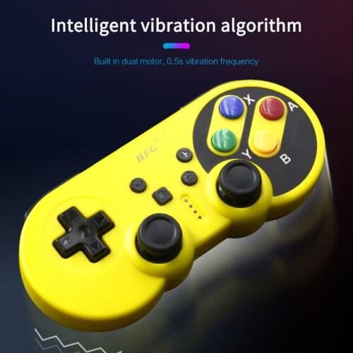 2021 New Switch Console Wireless Video Game USB 8bitdo Pro 6-Axis Burst Vibration Controller Rechargeable Bluetooth Gamepad