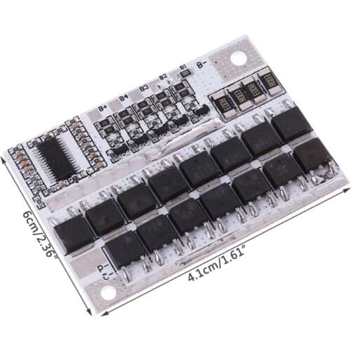 12V 100A 4S BMS Li-ion LiFePO4 LiFe LMO Lithium Battery Protection Circuit Board MOLC