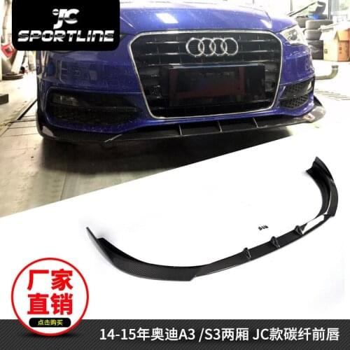 Fit For Audi A3 Sline S3 Hatchback Refitted with Jc Carbon Fiber Front Lip