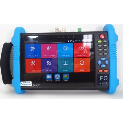 7inch touch screen IPC9800 PLUS basis CCTV tester Dual 1000M LAN ports media player 7500mAh operating 8h WANGLU for security