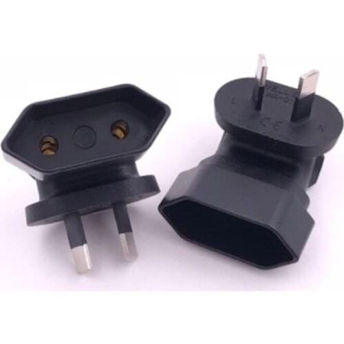 High quality AC Power Travel Changer AU Australia male 2 PIN To female EU Euro EU Adapter Plug