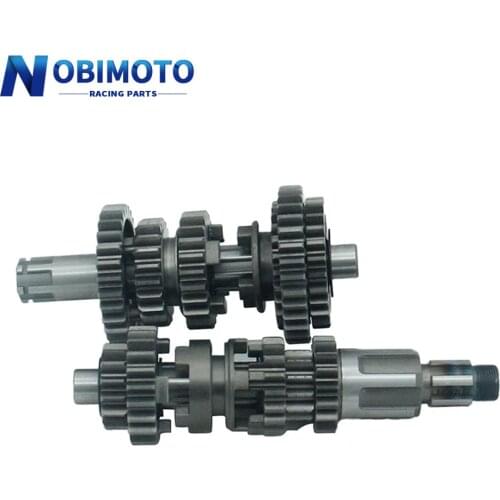 Dirt Bike CB250 Reverse Gear 4+1 Main Counter Shaft Transmission Gear Box Fit For Loncin CB250 Reverse Gears 4+1 Engines ZB-117