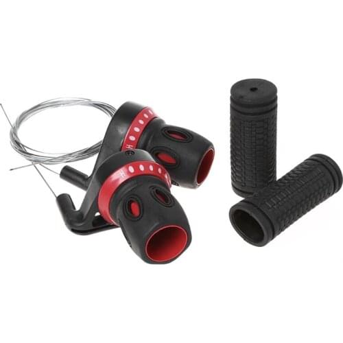 A5KC 1 Pair Derailleur Grips Bicycle Lever Transmission Twist Grip Speed Change MTB Bike Compatible Cycling Gear Shifter Travel