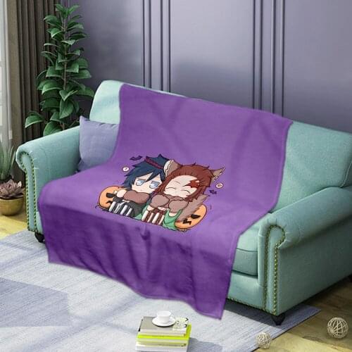 3D Out of the blade Anime Printed Flannel Blanket Warm Quilt Cover Travel Office Home Bedding Soft Winter Warm Blanket for Kids