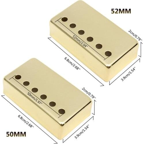 Flanger 2 Pcs/set LP Electric Guitars Metal 50mm Pickup Cover+52mm Pickup Cover for Epiphone Les Paul