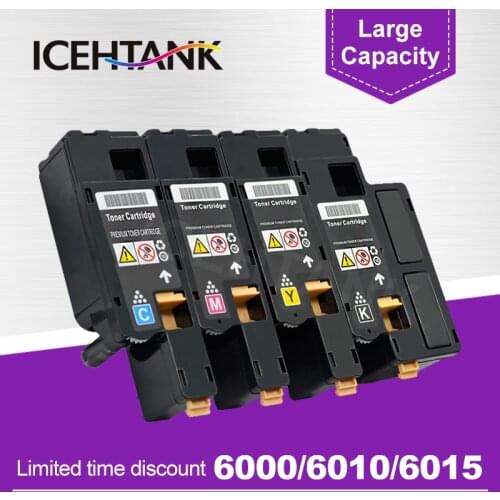ICEHTANK Compatible For Xerox Phaser 6010 Cartridges (4 Pack) for the Phaser 6010, 6000, 6010N, WorkCentre 6015 Series Printers