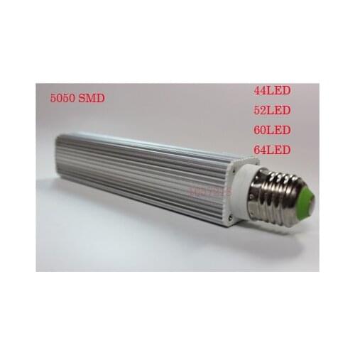 Corn Bulb E27 9/11/12/14W 220V Pure / Warm White SMD 5050 44/52/60/64 LED Spot Light Bulb Lamp Flat Tube 1pcs/LOT