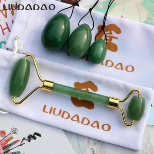 Natural Stone Slimming Face Rollers Massager Lifting Tool Jade Kegel Exercise Massage Ben Wa Ball Body Yoni Eggs Beauty Health