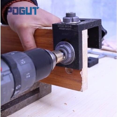 Wood Working Tools Corner Edge Surface Joints Drilling Dowel Guide Carpenter Tools Sets
