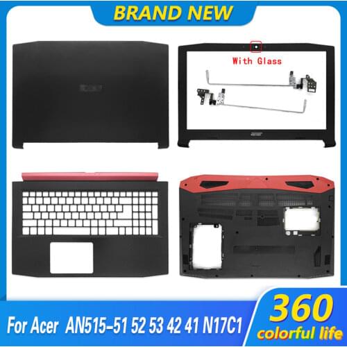 NEW For Acer Nitro 5 AN515-42 AN515-41 AN515-51 AN515-52 AN515-53 Laptop LCD Back Cover/LCD Front Bezel/Hinges FA211000000 Cover