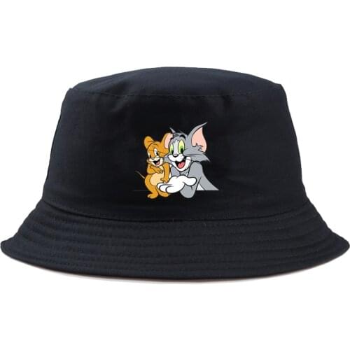 Mouse Panama Bucket Hat Men Women Summer funny cartoon Bucket Cap bob Hat Hip Hop Fishing Fisherman Hat girl boy
