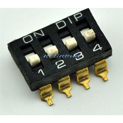 Toggle switch 4 level 2.54mm SMD DIP coding gilt coding dial switch data-chosen-switches